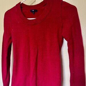 Gap Red Vintage Wool Pull Over Sweater